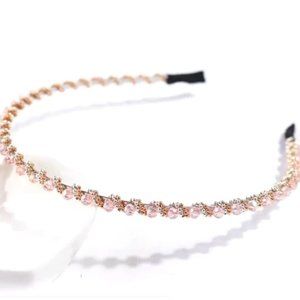 CRYSTAL & RHINESTONE HEADBAND in Gold